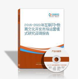 2016-2021年中國(guó)互聯(lián)網(wǎng)+教育文化開發(fā)市場(chǎng)運(yùn)營(yíng)模式深度研究報(bào)告 聚焦教育咨詢服務(wù)